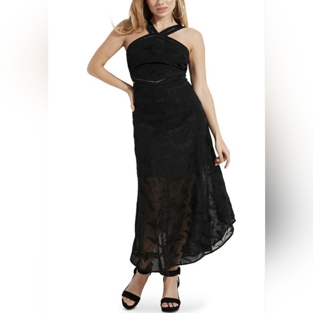 NWT embroided cutout‎ maxi dress